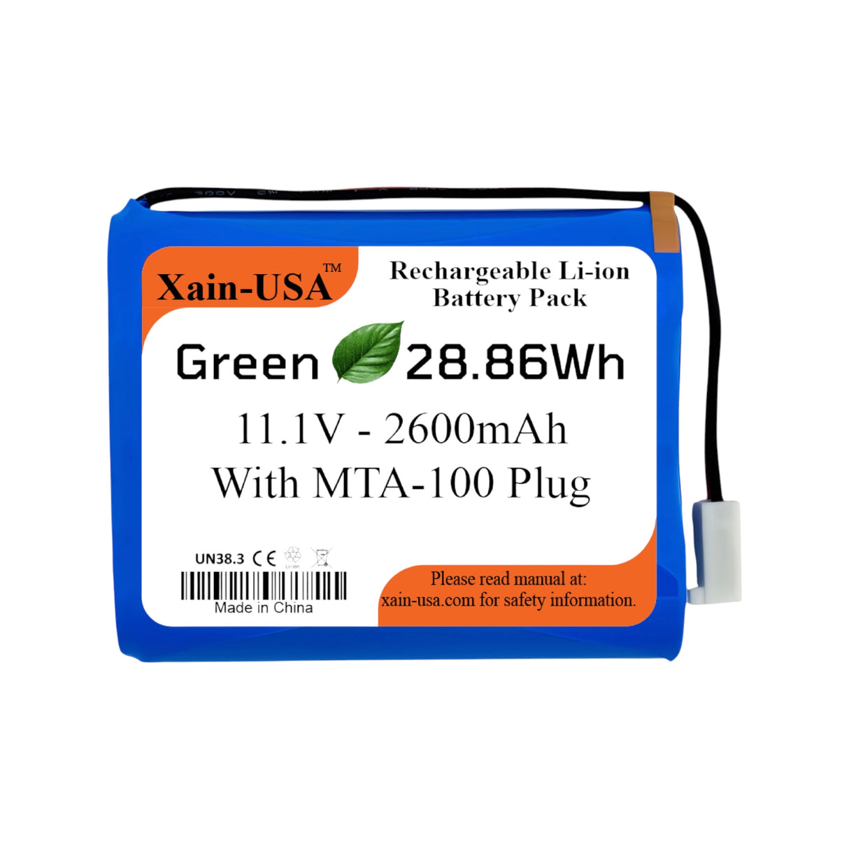 11.1V 2600mAh JST-MTA 100