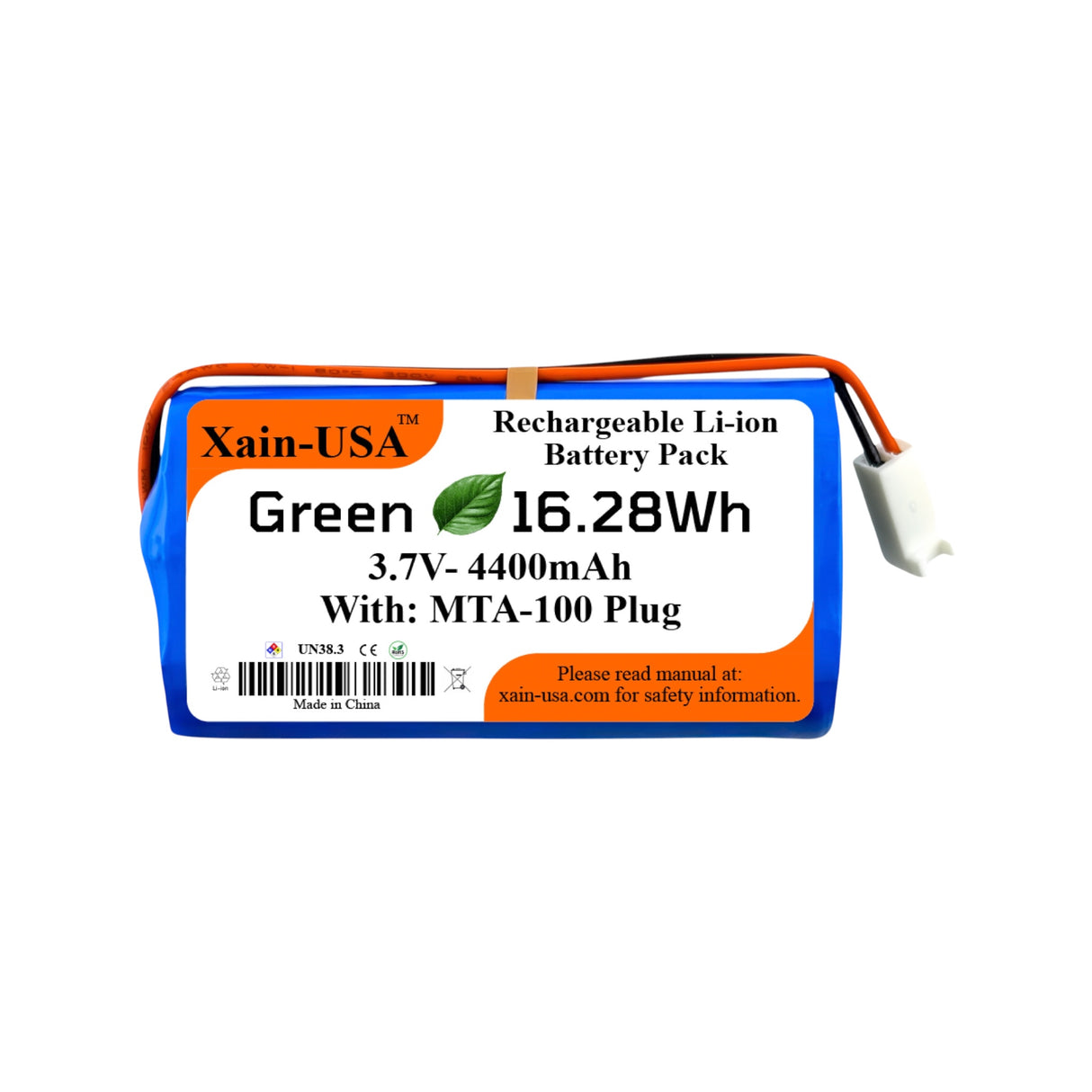 3.7V 4400mAh JST-MTA 100