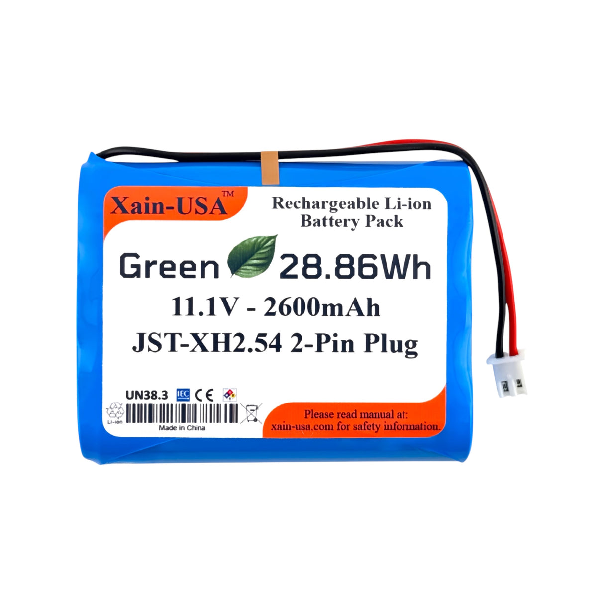 11.1V 2600mAh JST-XH 2.54 for Altec Lansing Speakers