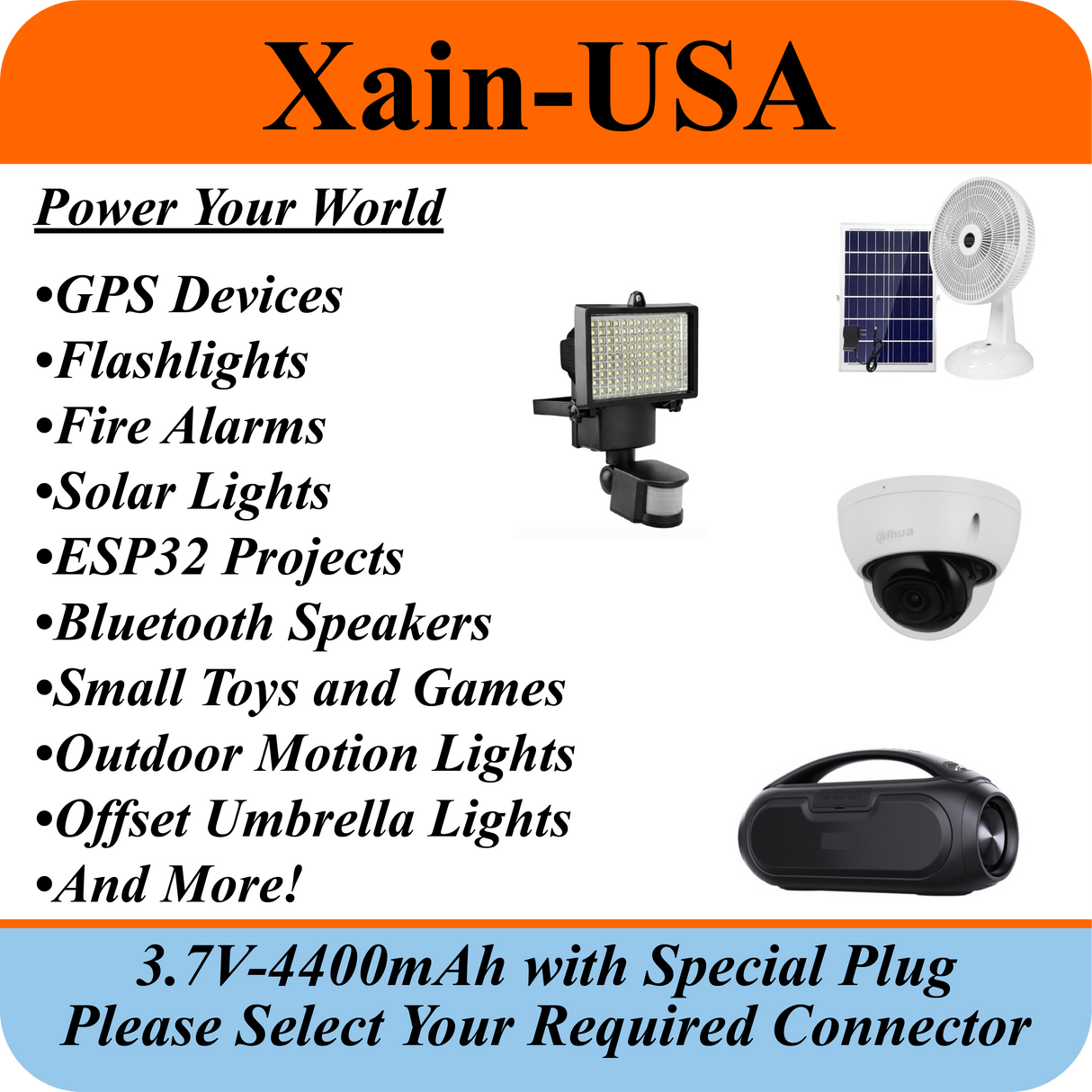 3.7V 4400mAh Custom Order