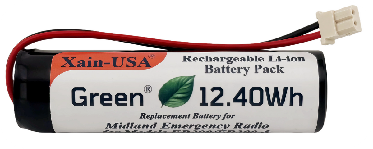 3350mAh Replacement Battery for Midland Radios PN: BATT20L First Gen. ER200 ER210 ER300 ER310