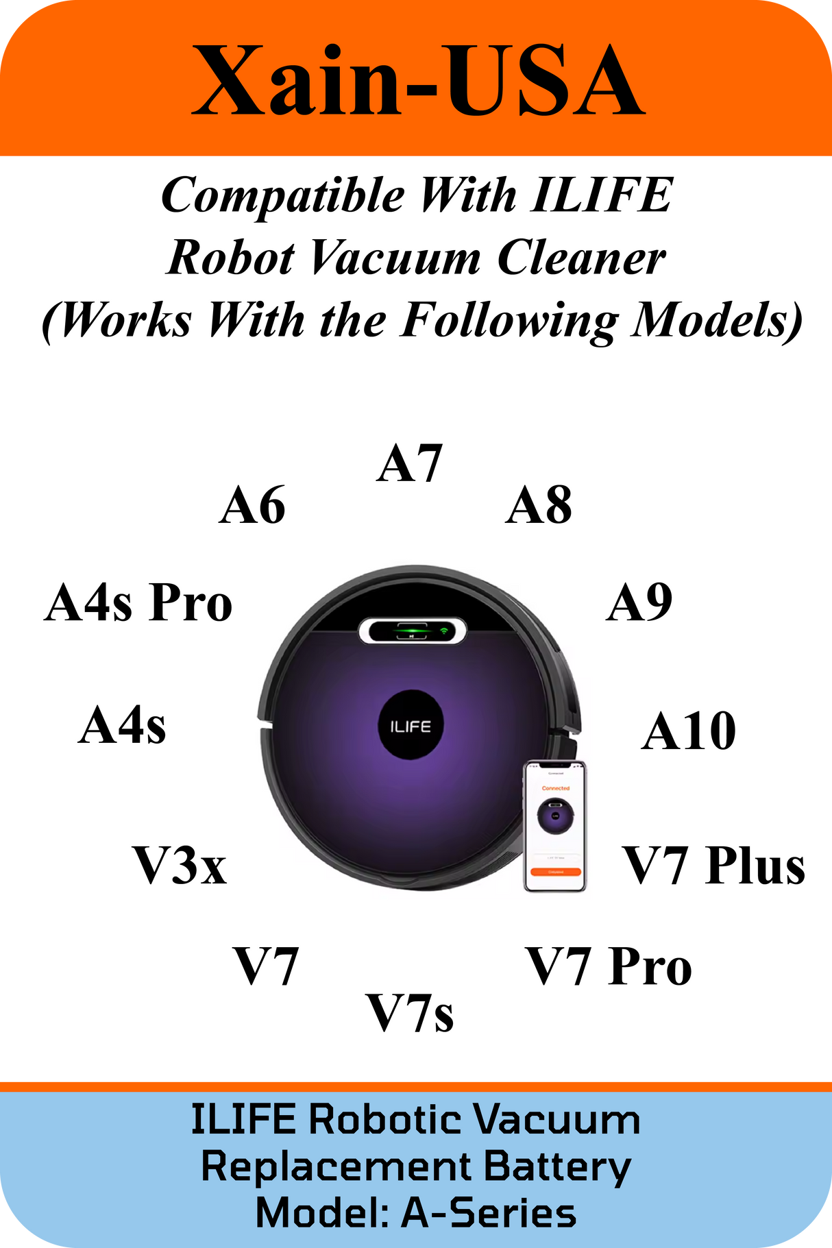 14.4V 2600mAh for ILIFE Vacuum