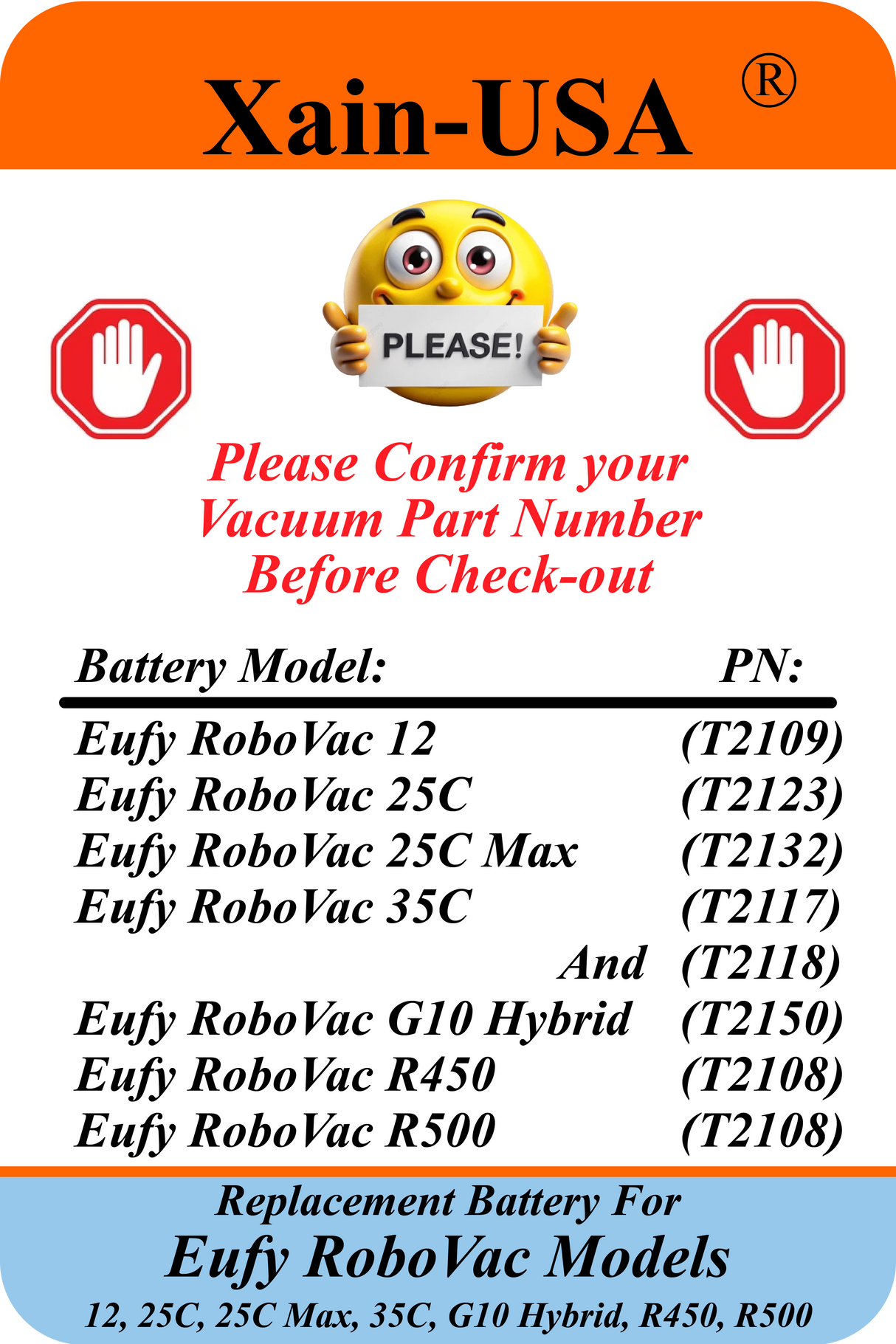 2600mAh Li-ion Replacement Battery Compatible with Eufy RoboVac PN: T29J5011 / PA04 Models: 12, 25C, 25C Max, 35C, G10 Hybrid, R450, R500 - 3-Pin Connector