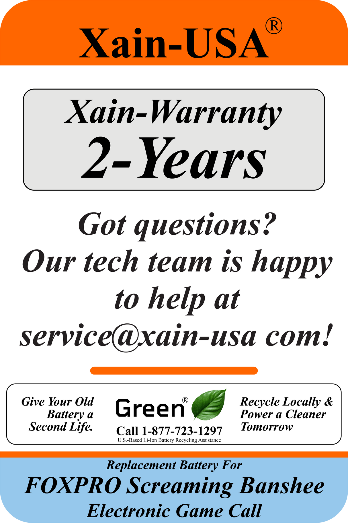 (Xain-HUNT) Powerful 6400mAh SMART Package replacement battery for FOXPRO PN: Lith/CHG & PN: 34318 / fits: Banshee, Hellfire, Krakatoa-ii, Screaming Banshee, Shockwave, Snow Commando, X1 X24 X2S Xwave