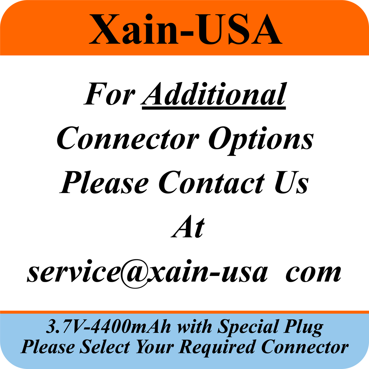 3.7V 4400mAh Custom Order