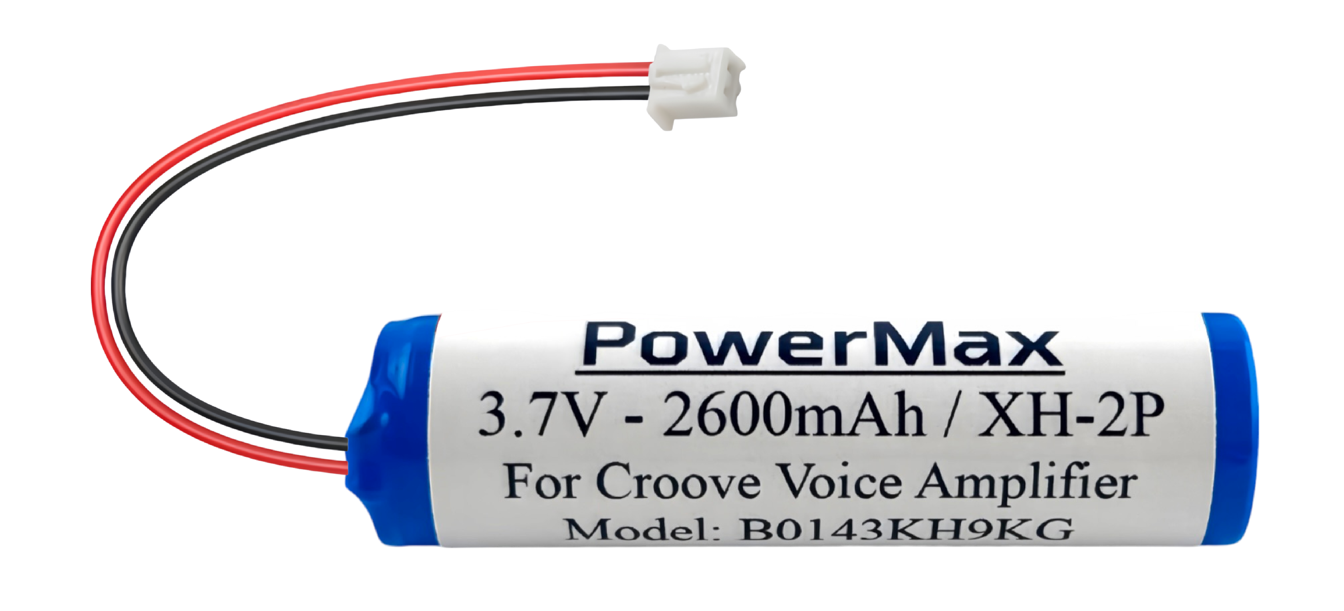 3.7V 2600mAh Li-ion rechargeable Battery, Compatible With Croove Amplifier Model B0143KH9KG