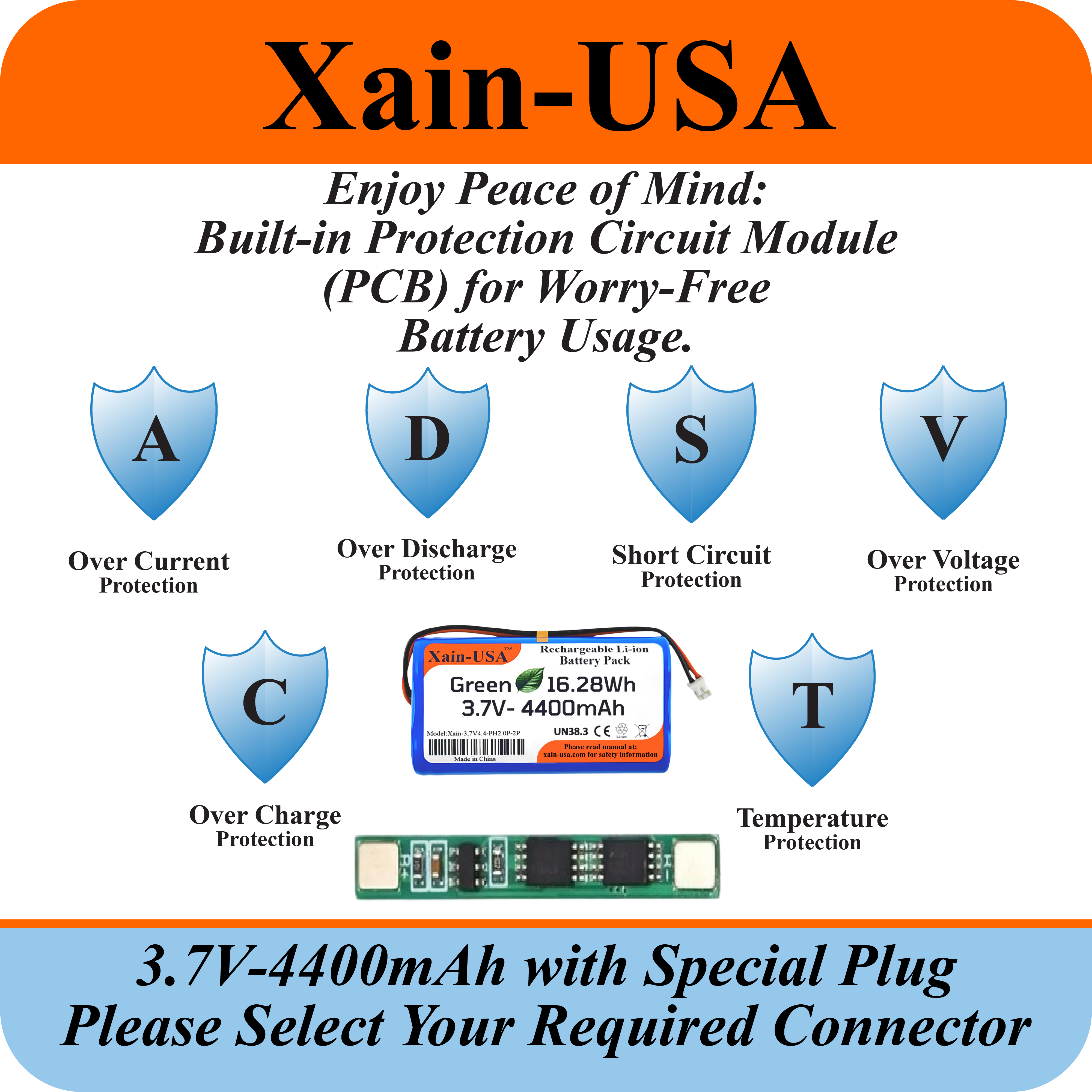 3.7V 4400mAh Special Order