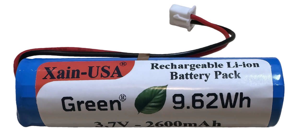 3.7V 2600mAh / JST-XH 2.54 2-Pin Plug / Li-ion Replacement battery / for Croove Amplifier, Toys, Lighting, Bluetooth Devices, DIY Electronics, and More