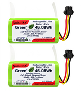 2-Pack 14.4V 3200mAh Replacement Batteries for Eufy X10 Pro Omni Robotic Vacuum Cleaner, PN C0914E1, with Built-in BMS and NTC Temperature Sensor