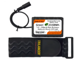 Water‑Resistant 7.4V 3200mAh Battery Pack for Bike LED Lights, DC 5.5×2.1mm Female Plug