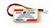 Yellow 7.4V 3500mAh battery pack for DIY electronics with white JST-XH 3-pin connector.