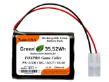 3200mAh Replacement Battery for FOXPRO Game Caller PN: LITH CHG / 34317 / 34318