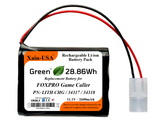 2600mAh Replacement Battery for FOXPRO Game Caller PN: LITH CHG / 34317 / 34318