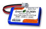 Replacement Battery for Gama Sonic GS37V40 (3.7V Li-ion, 5200mAh / 19.24Wh) – Compatible with Gama Sonic 101822, 203001, 203001-5 Solar Lights, Ultra High Capacity