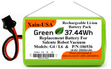 Replacement Battery for Salente  G4 & L6 Robot Vacuum Cleaners PN: 106936, 14.4V - 2600mAh  (37.4Wh) with Built-in Battery Management System (BMS)