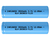 Xain-USA 2-Pack 3.7V 3500mAh 18650 Button-Top Rechargeable Li-ion Batteries | 12.95Wh Each | Unprotected Cells – No BMS