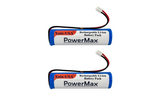 2-Pack: Replacement battery for NVIDIA P2570 Shield, Shield TV 1st Generation, PN: LC18650, 2600mAh