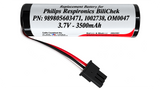 Xain-USA 3.7V 3500mAh Replacement Battery for Philips Respironics BiliChek Bilirubin Analyzer | Replaces 989805603471, 1002738, OM0047