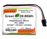 7800mAh Replacement Battery for Simplehuman Mirror PN: SH02 ST3007 ST3011 ST3024
