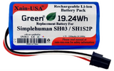 High-Capacity Replacement Battery for Simplehuman SH03, SH1S2P – 3.7V 5200mAh (19.24Wh) with Built-in BMS – Lasts 2X Longer Than Standard Packs