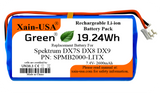7.4V 2600mAh Li-Ion Replacement Battery for Spektrum DX7S/DX8/DX9 Transmitters, PN SPMB2000LITX, JST-EH2.54 2-Pin, Built-in BMS