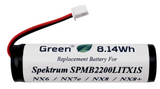 3.7V 2200mAh Li-Ion Replacement Battery for Spektrum NX6, NX7e, NX8, and NX8+ Transmitters | SPMB2200LITX1S Compatible | 2-Year Warranty