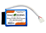 Replacement Battery Pack for Winny Models HJ1101J / HJ1101 / HJ1102 Cordless Pool Vacuum Cleaner | PN: HJ1101-BATT | High-Capacity 11.1V 2600mAh Rechargeable Lithium-Ion | Long Runtime, Direct OEM Fit