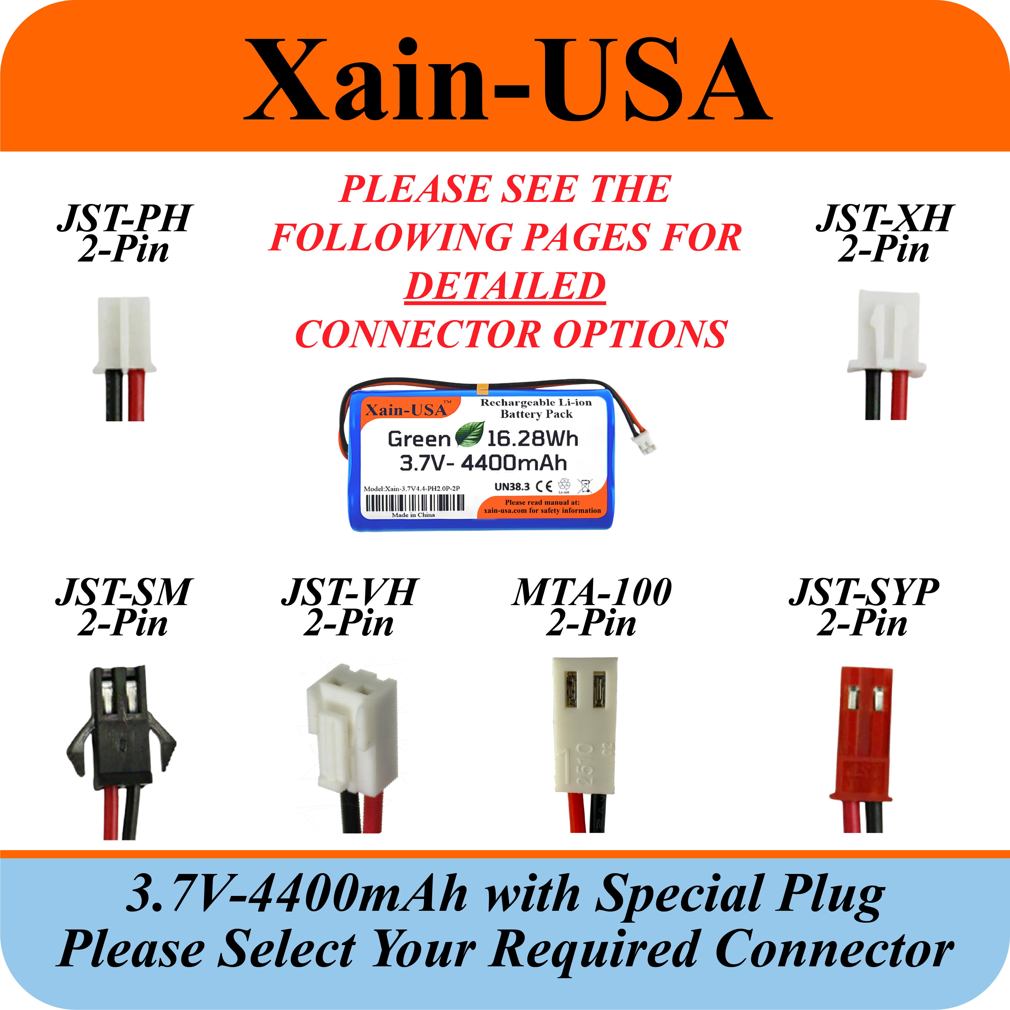 3.7V 4400mAh Special Order