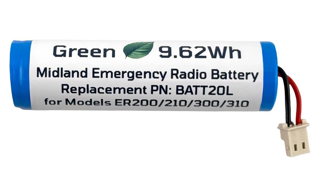 Midland Emergency Radio Replacement Battery (First Gen. ER200/ ER210/ ER300/ ER310)