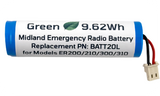 Midland Emergency Radio Replacement Battery (First Gen. ER200/ ER210/ ER300/ ER310)
