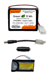 Smart Package 6400mAh replacement battery for FOXPRO Game Caller PN: LITH CHG / 34317 / 34318