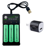 3-Pack 3.7V 3200mAh Li-ion Batteries with Charger for V5 WiFi Smart Visual Doorbell – Ultra-High Capacity, 1000+ Charge Cycles, PIR Motion Detection, 720P HD Compatible