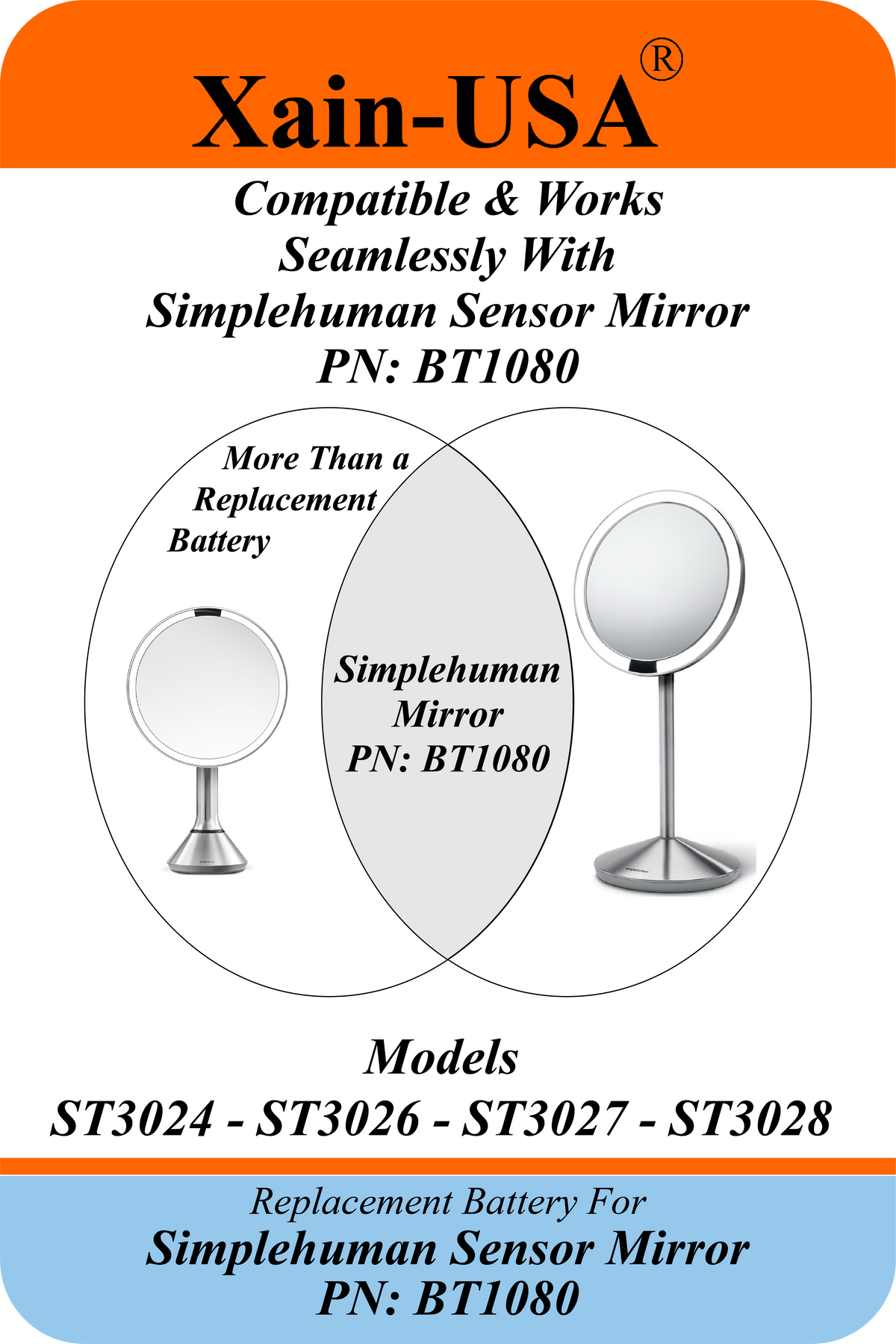 Simplehuman BT1080 Replacement Battery — 3.7V 6600mAh | ST3024, ST3026, ST3027, ST3028