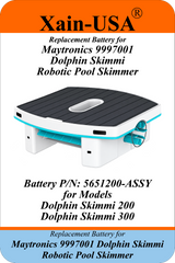 11.1V 3200mAh Replacement Battery for Maytronics 9997001 Dolphin Skimmi Robotic Pool Skimmer, Maytronics P/N 5651200-ASSY, with Built-in BMS and NTC Temperature Sensor in