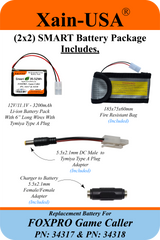 3200mAh Replacement Battery for FOXPRO Game Caller PN: 34317