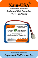 11.1V 2600mAh Replacement Battery for Joyhound Ball Launcher