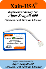 Replacement Battery Pack for  Aiper Seagull 600 / Paxcess Frisbee / Intex / Bestway (Disc Models) Cordless Pool Vacuum Cleaner | High-Capacity 11.1V 2600mAh Rechargeable Lithium-Ion | Long Runtime.