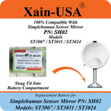 7800mAh Replacement Battery for Simplehuman Mirror PN: SH02 ST3007 ST3011 ST3024