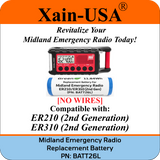Long Lasting 3200mAh Replacement Battery for Midland Emergency Radio ER210/ER310 (2nd Gen) / PN: BATT26L.