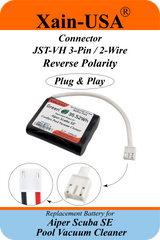 Xain-Pool Power | 3200mAh Upgraded Battery for Aiper Scuba SE Cordless Pool Vacuum Cleaner | 11.1V Extended Runtime Lithium-Ion Pack | OEM Replacement Part HYY0345210 / 3INR19/66