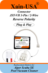 Xain-Pool Power | 3000mAh Upgraded Battery for Aiper Scuba SE Cordless Pool Vacuum Cleaner | 11.1V Extended Runtime Lithium-Ion Pack | OEM Replacement Part HYY0345210 / 3INR19/66