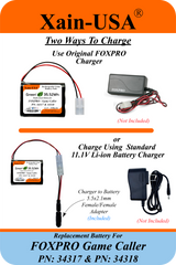 3200mAh Replacement Battery for FOXPRO Game Caller PN: 34317