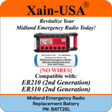 Long Lasting 3200mAh Replacement Battery for Midland Emergency Radio ER210/ER310 (2nd Gen) / PN: BATT26L.