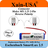 Eschenbach SmartLux 2.5 Portable Video Magnifier Replacement Battery – 2600mAh 3.7V, PN 1650-1B