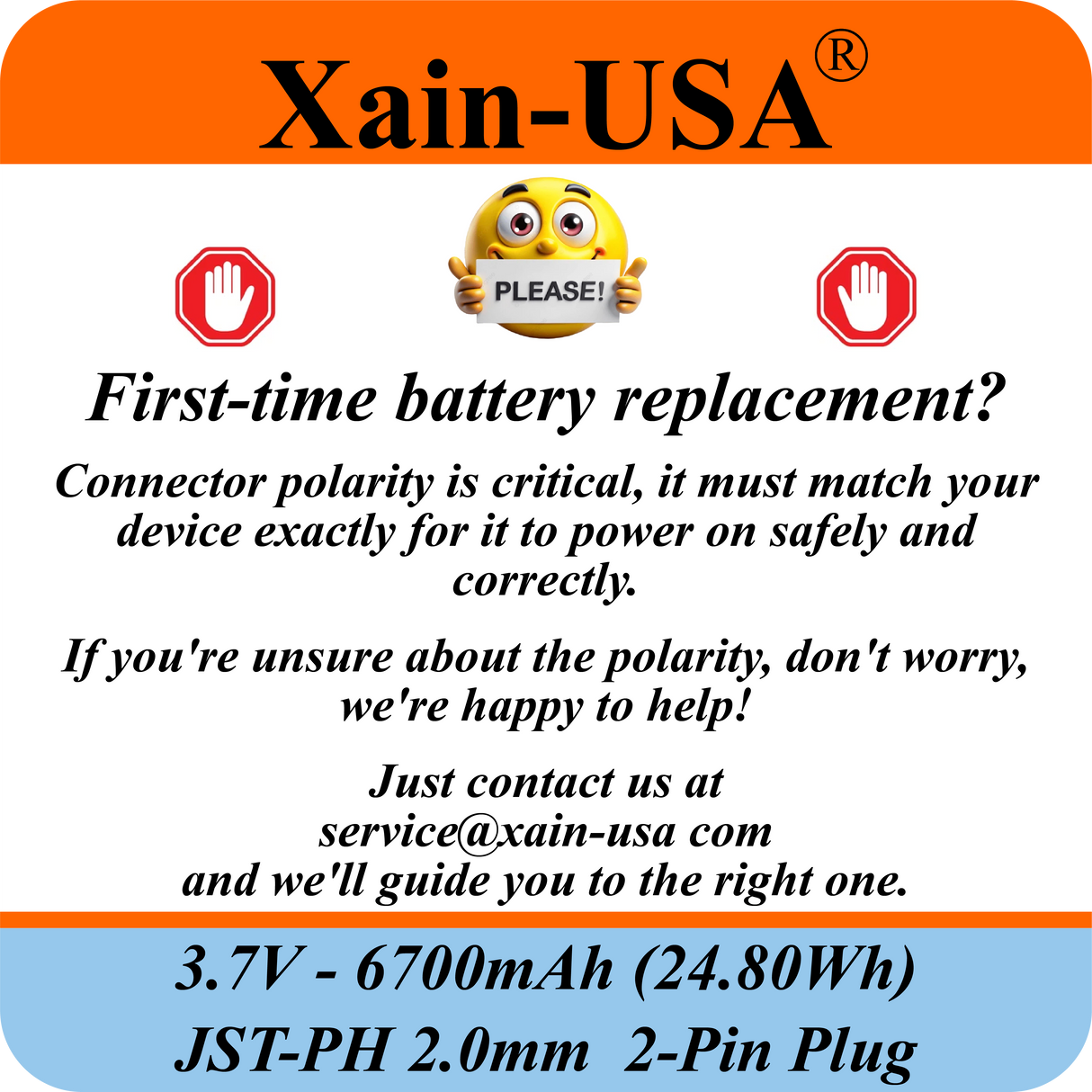 1S2P High-Capacity High-Drain 3.7V - 6700mAh Li-ion Battery Pack, with JST-PH 2-Pin Plug, 152% more power than 4400mAh, for Electronics, Solar Lights, GPS, Meshtastic Solar Node Project, Speakers