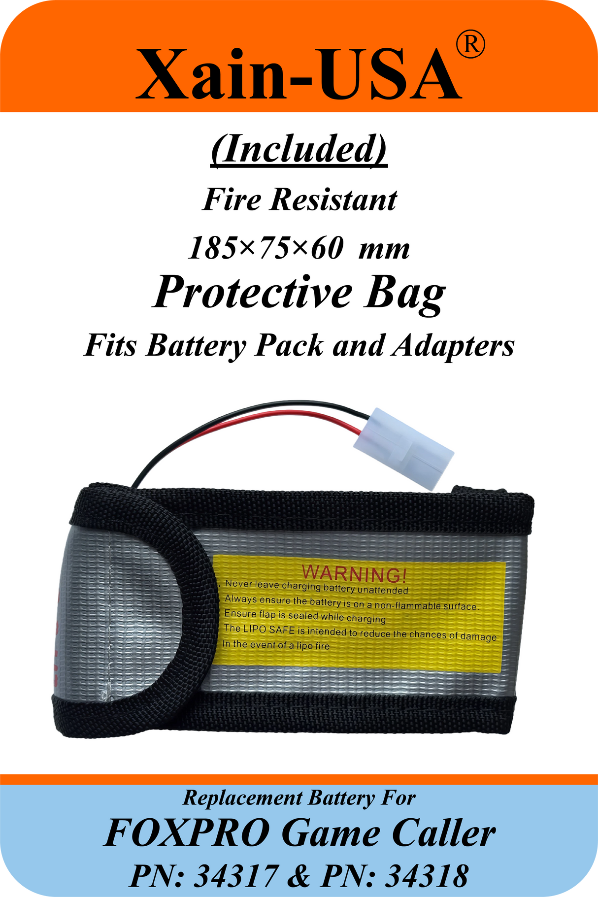3200mAh Replacement Battery for FOXPRO Game Caller PN: 34317