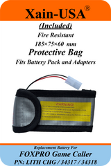 Smart Package 6400mAh replacement battery for FOXPRO Game Caller PN: LITH CHG / 34317 / 34318