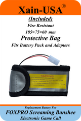 (Xain-HUNT) Powerful 6400mAh SMART Package replacement battery for FOXPRO PN: Lith/CHG & PN: 34318 / fits: Banshee, Hellfire, Krakatoa-ii, Screaming Banshee, Shockwave, Snow Commando, X1 X24 X2S Xwave