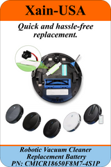 Replacement Battery for iMartine C800 / D900 / D900C Robot Vacuum Cleaners, 14.4V - 2600mAh  (37.4Wh) with Built-in Battery Management System (BMS)