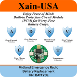 Midland Emergency Radio Replacement Battery (First Gen. ER200/ ER210/ ER300/ ER310)
